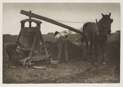 Horse powered clay mill, 1888 - courtesy Royal Photographic Society/NMeM/SSPL